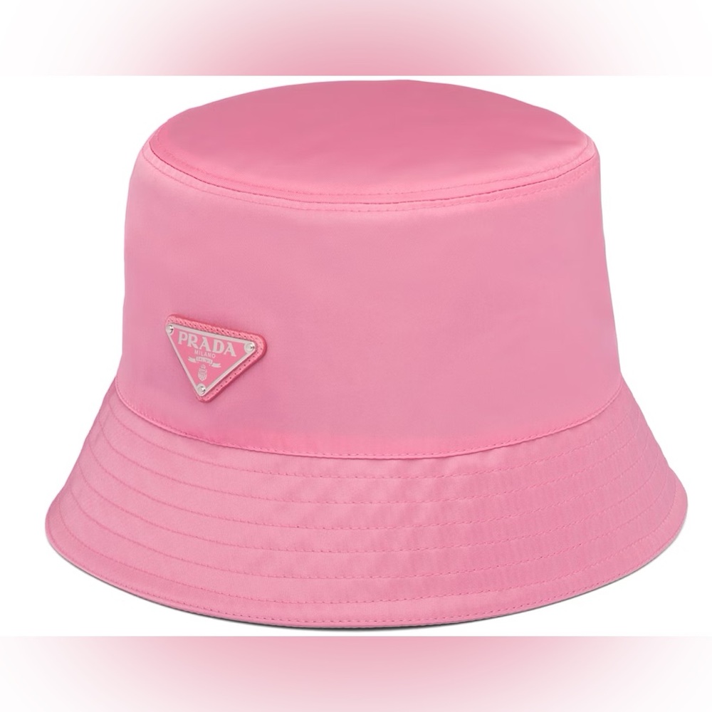 Prada nylon pink bucket hat